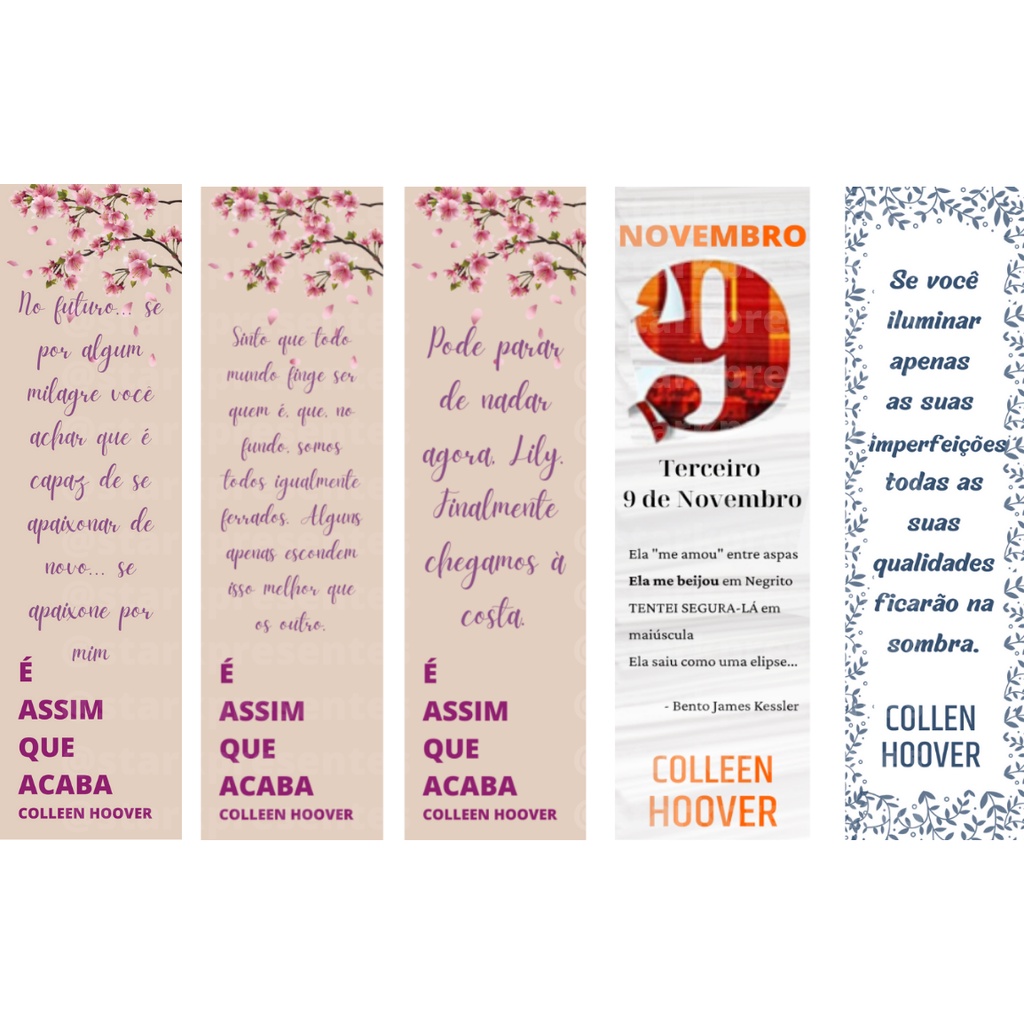 É assim que acaba - Colleen Hoover + Novembro, 9 - Colleen Hoover