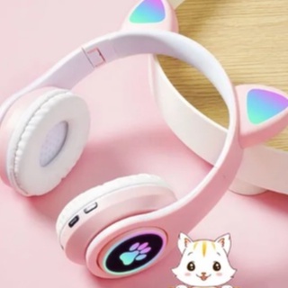 Headphone Headset Gatinho Orelha De Gato Com Led Fone De Ouvido Bluetooth  Lt30 - LUUK YOUNG Comércio Eletrônico