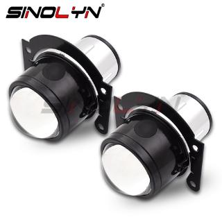 Uma Unidade Bi-xenon Fog Lights Projector Universal H11 HID Lamp Lentes De Névoa Para Acessórios De Automóveis Estilo Retrofit