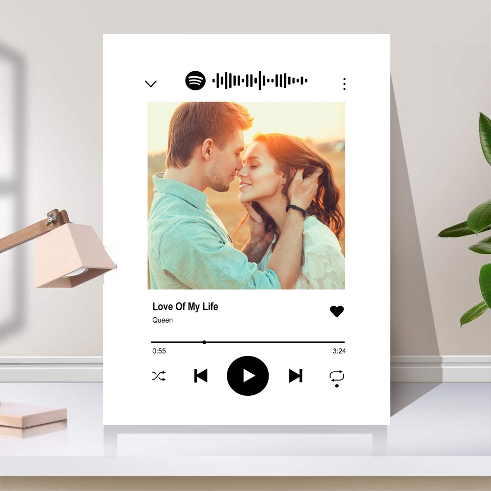 Placa Spotify Música do Casal Personalizada 2 - Namorados 56
