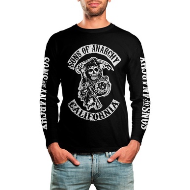 Manga Longa Sons Of-Anarchy MC (mod. Unissex)