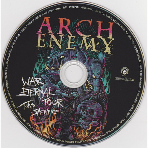 ARCH ENEMY WAR ETERNAL TOUR TOKYO SACRIFICE DVD Region 2