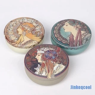 [Jinkeqcool] Mini Lata De Chá De Bolso Redondo Caixa De Armazenamento De Café Com Açúcar