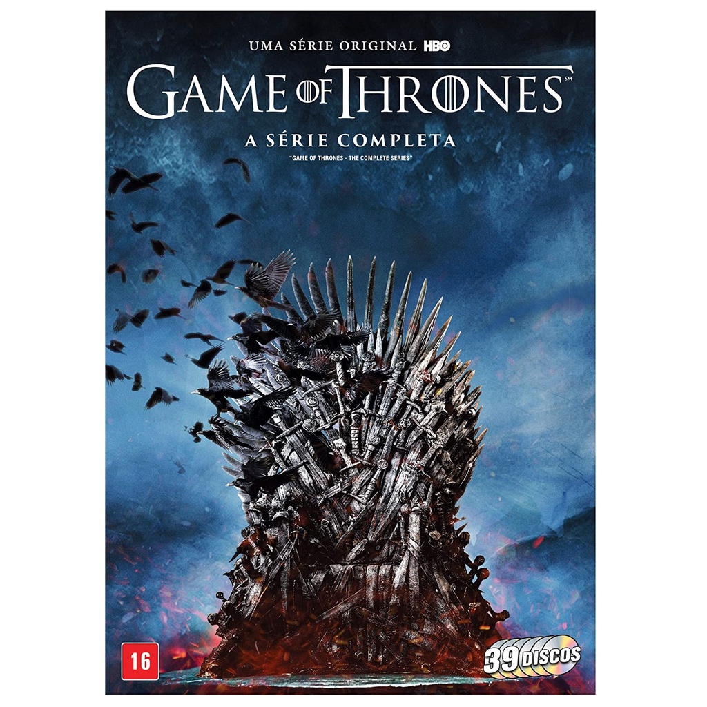Game Of Thrones A Série Completa 8 Temporadas Box com 39 Dvds Original ...