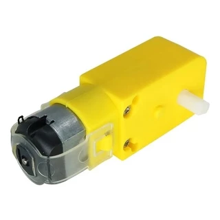 Motor Dc 3-6v Caixa De Redução E Eixo Duplo Robótica Robô [ Código 319 ]