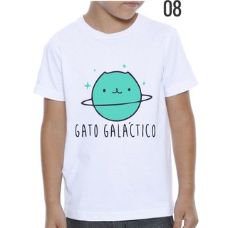 Camisa Camiseta Gato Galactico r Personagem Club Miau