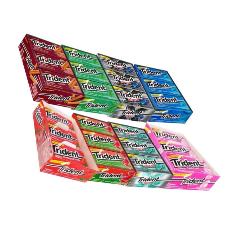 Caixa de Trident 21 unidades | Shopee Brasil