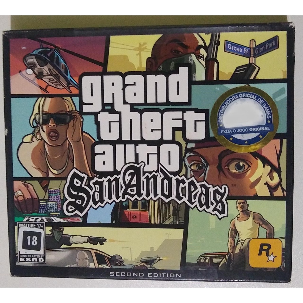 Raro Jogo Gta San Andreas Special Edition, Jogo de Videogame Rockstar  Usado 79413079
