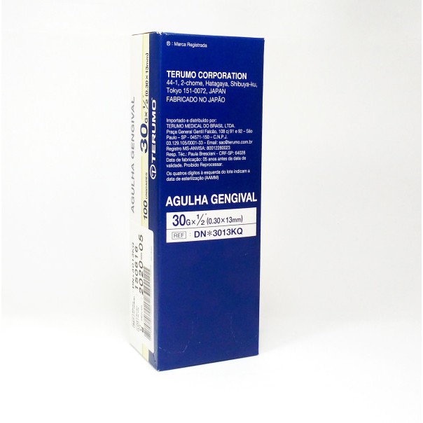 Terumo Dental Needle Agulha Gengival Terumo c/100 Unidades (0.30mm) Shopee Brasil