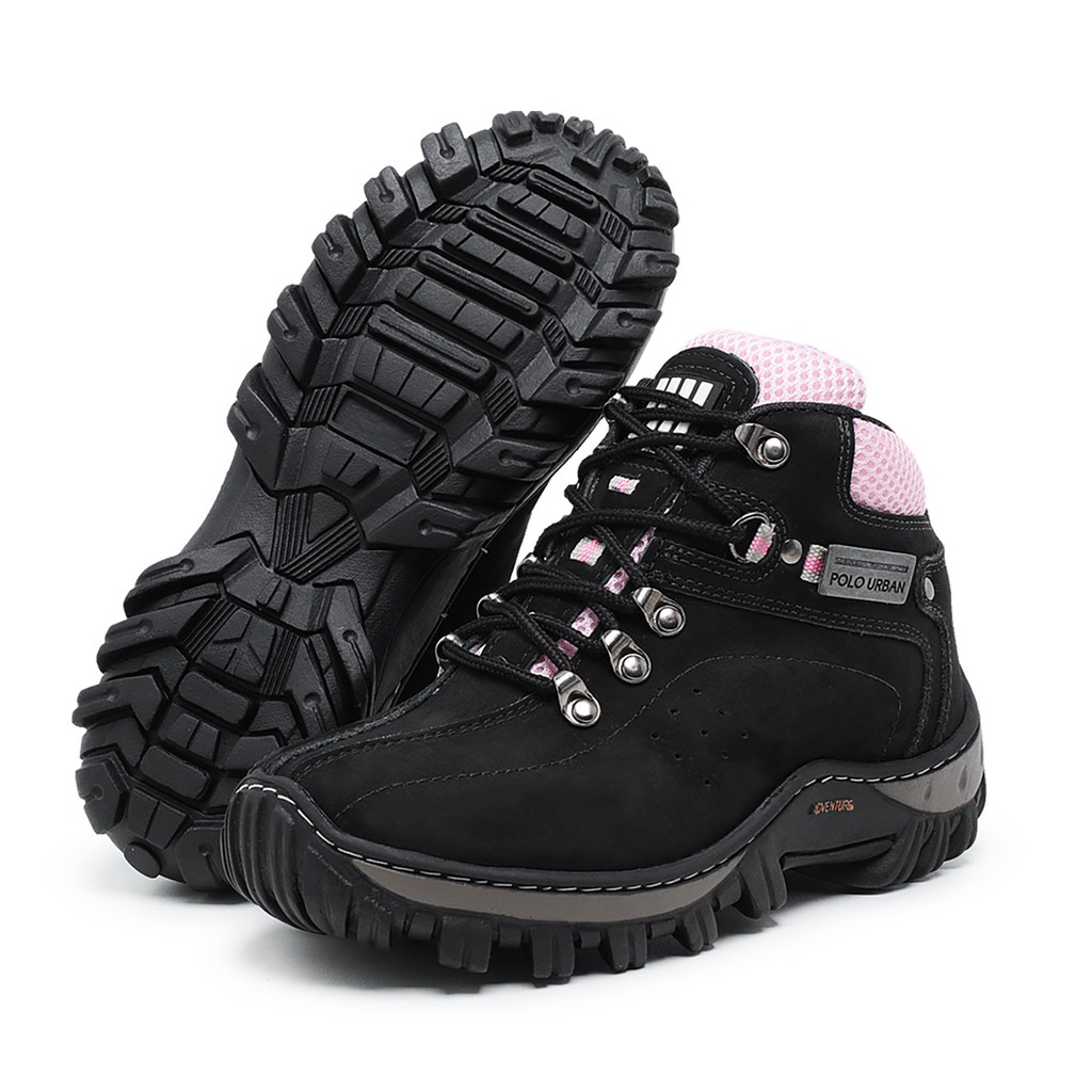 Bota Feminina Tenis Coturno Adulto Infantil Adventure TrilhaCINZA pink 31  no Shoptime