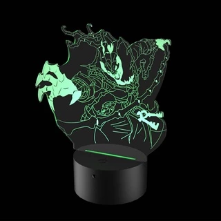 Luminária de Led Thresh Campeão League Of Legends LOL 16 Cores Com Controle Remoto E Base