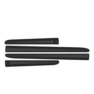 Jogo Friso Lateral Novo Corsa 03 A 12 4 Portas Largo Preto