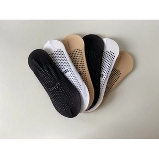 12 pares de meia sapatilha invisível emborrachada