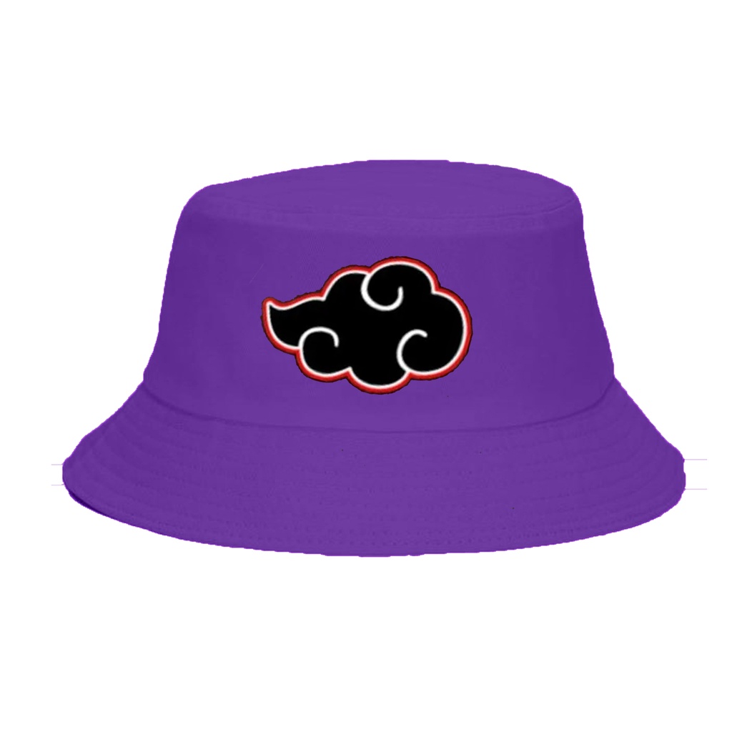 Chapéu Bucket Hat Naruto Akatsuki Nuvem Vermelha - Rosa