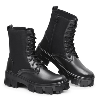 Bota Coturno Tratorada Feminina Preta John John Scott