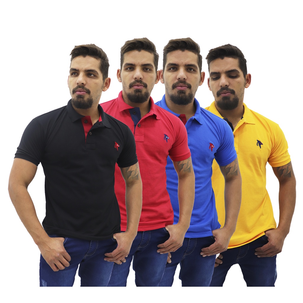 Camisas polos hot sale masculinas promoção