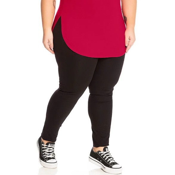 Legging Feminina Plus Size Cot…