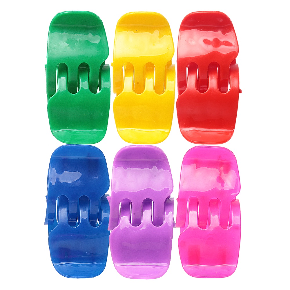 Piranha Pequena Para Cabelo Colorida- 12 Unidades | Shopee Brasil