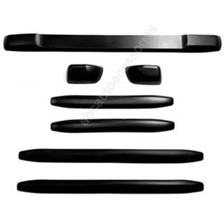 Protetor Parachoque universal flexivel autocolante borrachão kit 7pçs