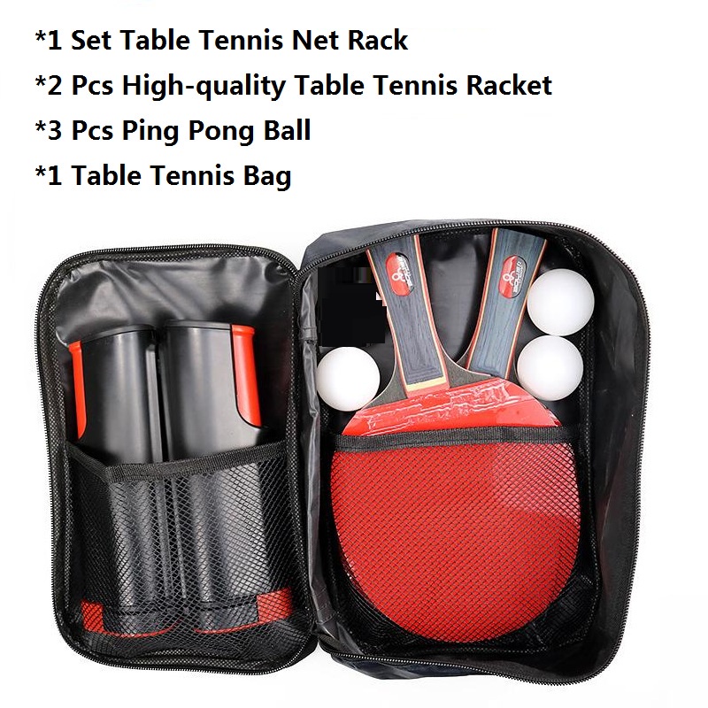 Conjunto Portátil De Tênis De Mesa Dobrável De Alta Qualidade Rack