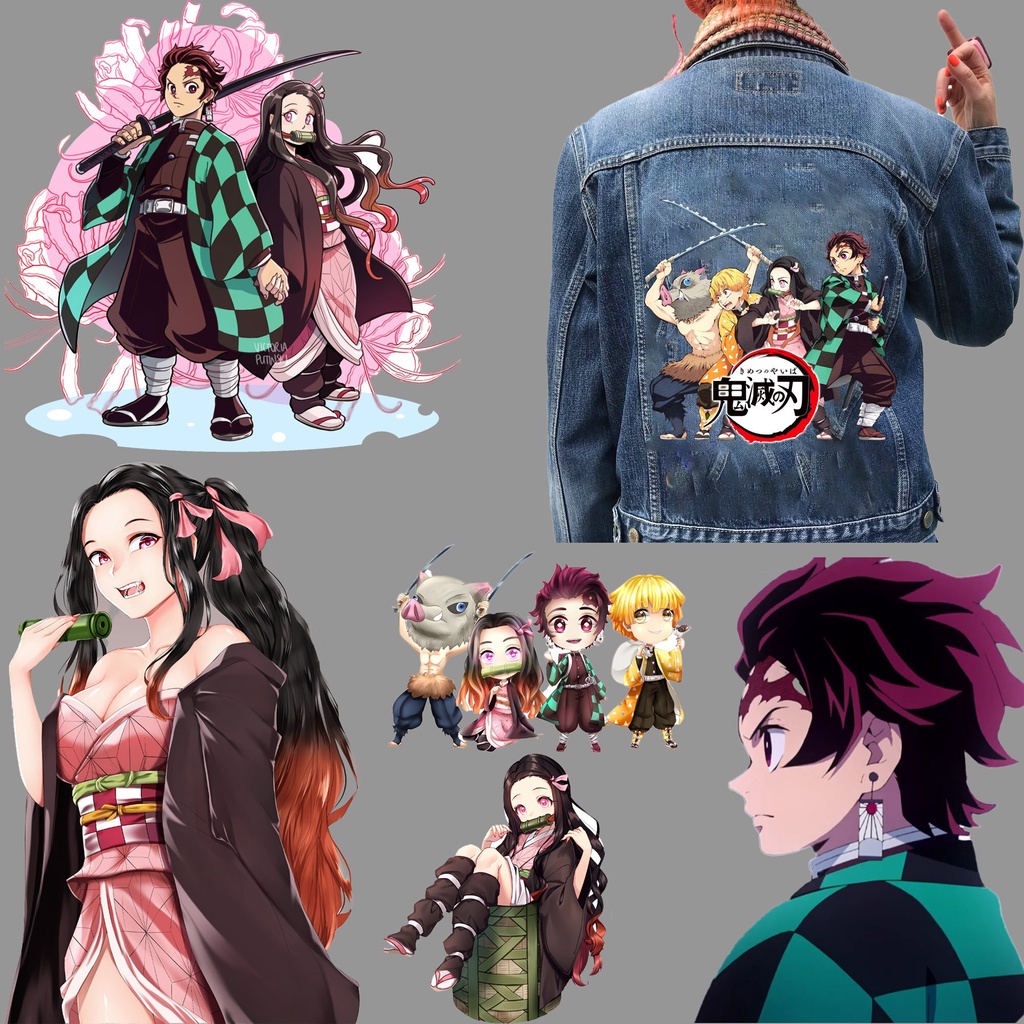 Anime Demon Slayer Aplique De Ferro Sobre Patches Para Roupas A-level Transfer Térmico Lavável