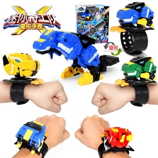 Mini Força Fantasia Missão Relógio Brinquedo Deformação Robô Super Dinossauro Power x Futsemi