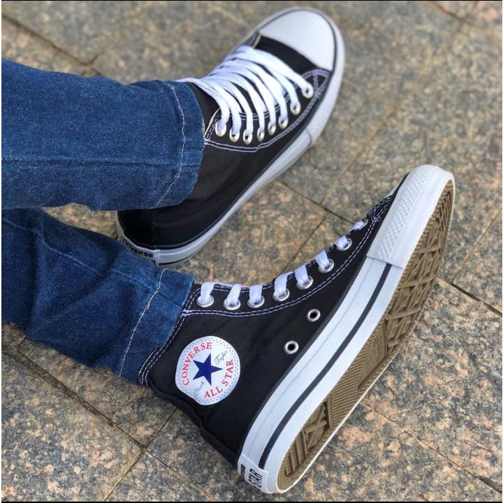 Tênis Converse All Star Cano Alto - Branco - Chuck Taylor - Botinha - Rock  Star