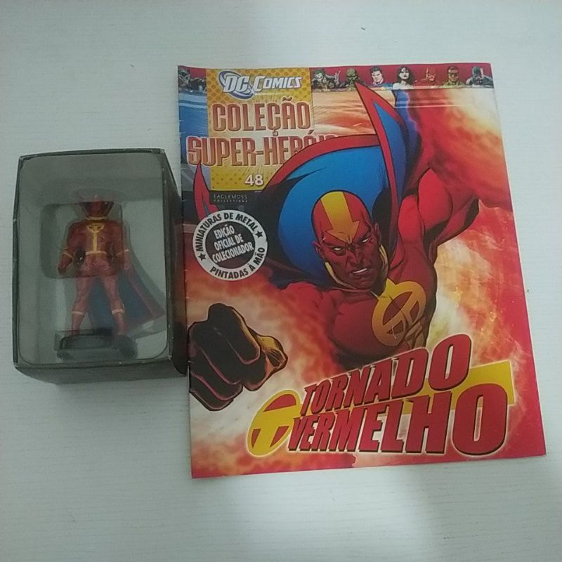 miniatura eaglemoss tornado vermelho edição 48 DC | Shopee Brasil