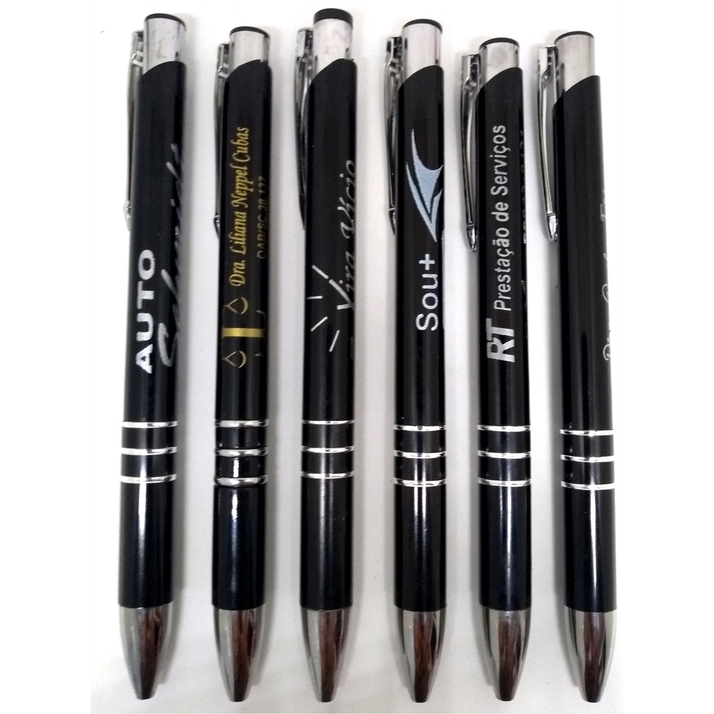 200 Canetas Personalizadas Preta Brindes, Casamentos, aniversários etc ...