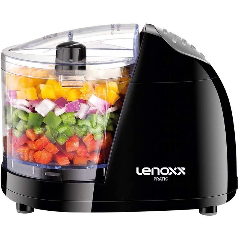 Mini Processador Lenoxx Pratic até 350ml com 100W e 2 Velocidades Preto