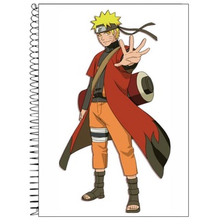 CADERNO ECOLÓGICO CAPA DURA 96 FOLHAS - NARUTO UZUMAKI