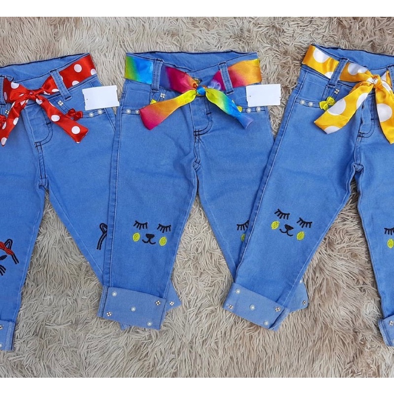 Calça jeans infantil 2 sales anos