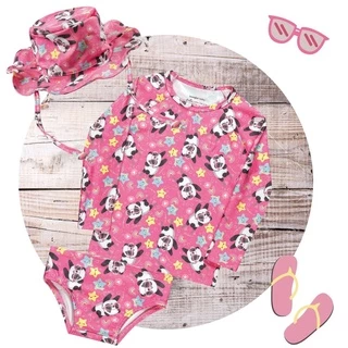 Conjunto Infantil de Calcinha + Camisa de Proteção UV 50+ com ou sem chapéu Kamylus