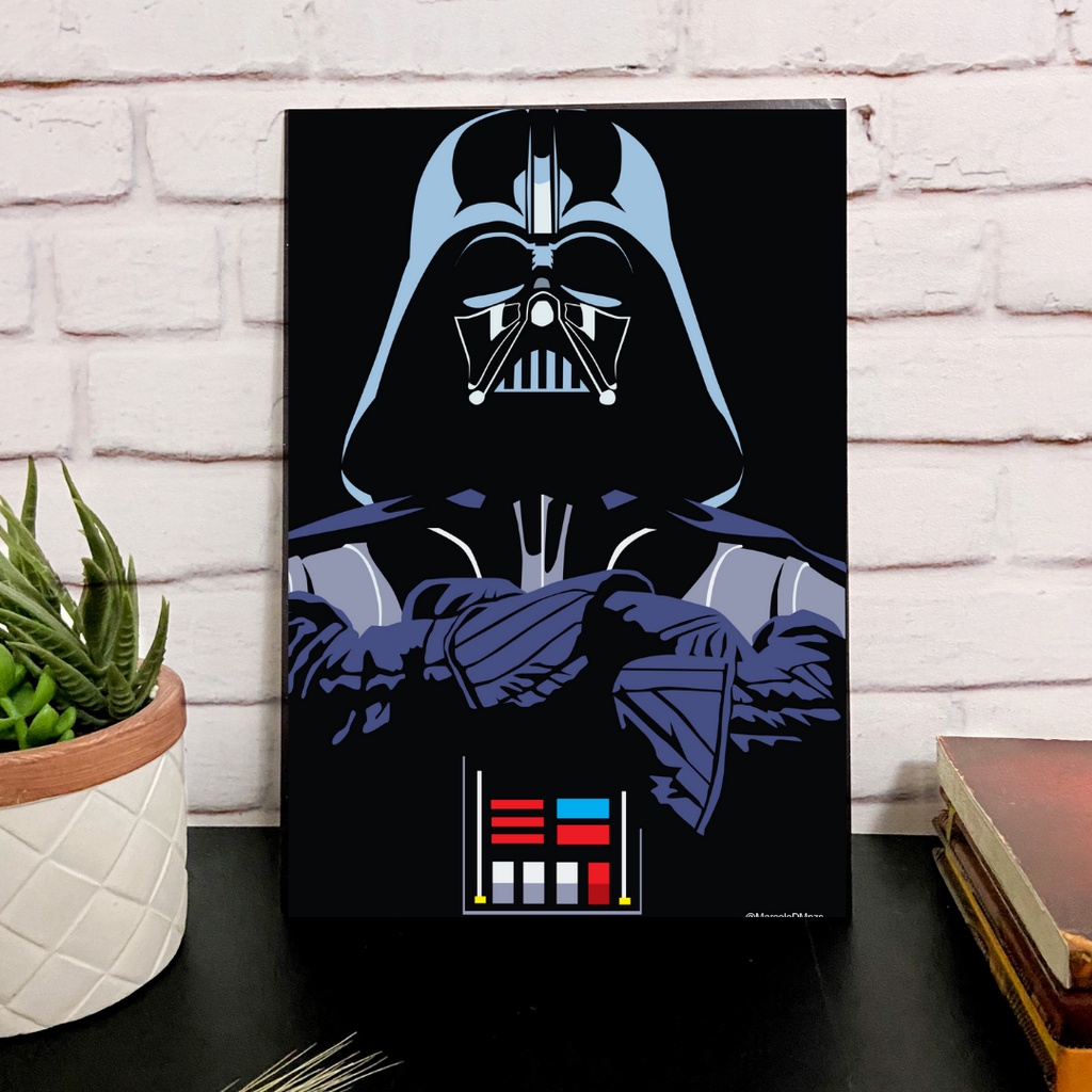 Placa Decorativa Star Wars Personagens Icônicos Coleção Exclusiva -  Escorrega o Preço