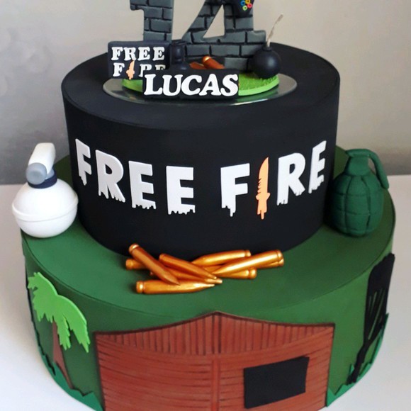 topo de bolo free fire personalizado