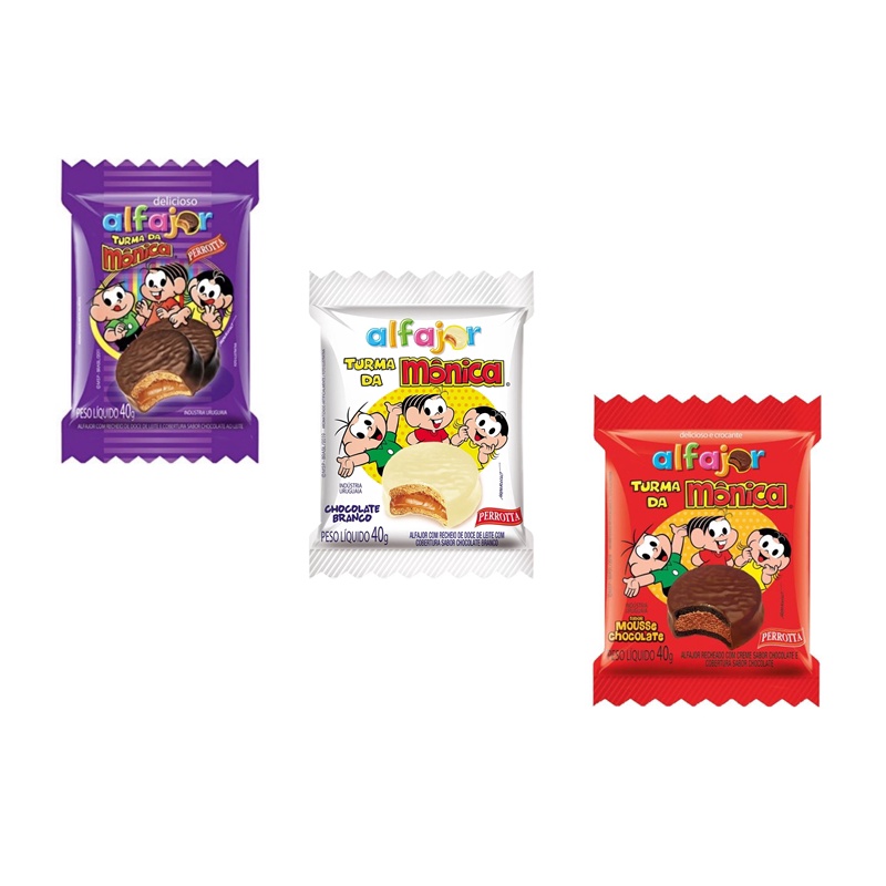 MK PEANUTS - Kit Turma da Mônica - Chocolate Branco, Brigadeiro e