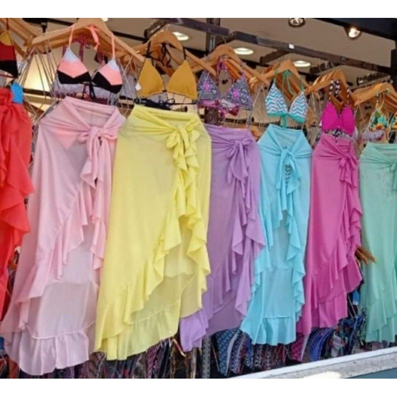 Saida Saia de Praia Pareo Envelope Linda