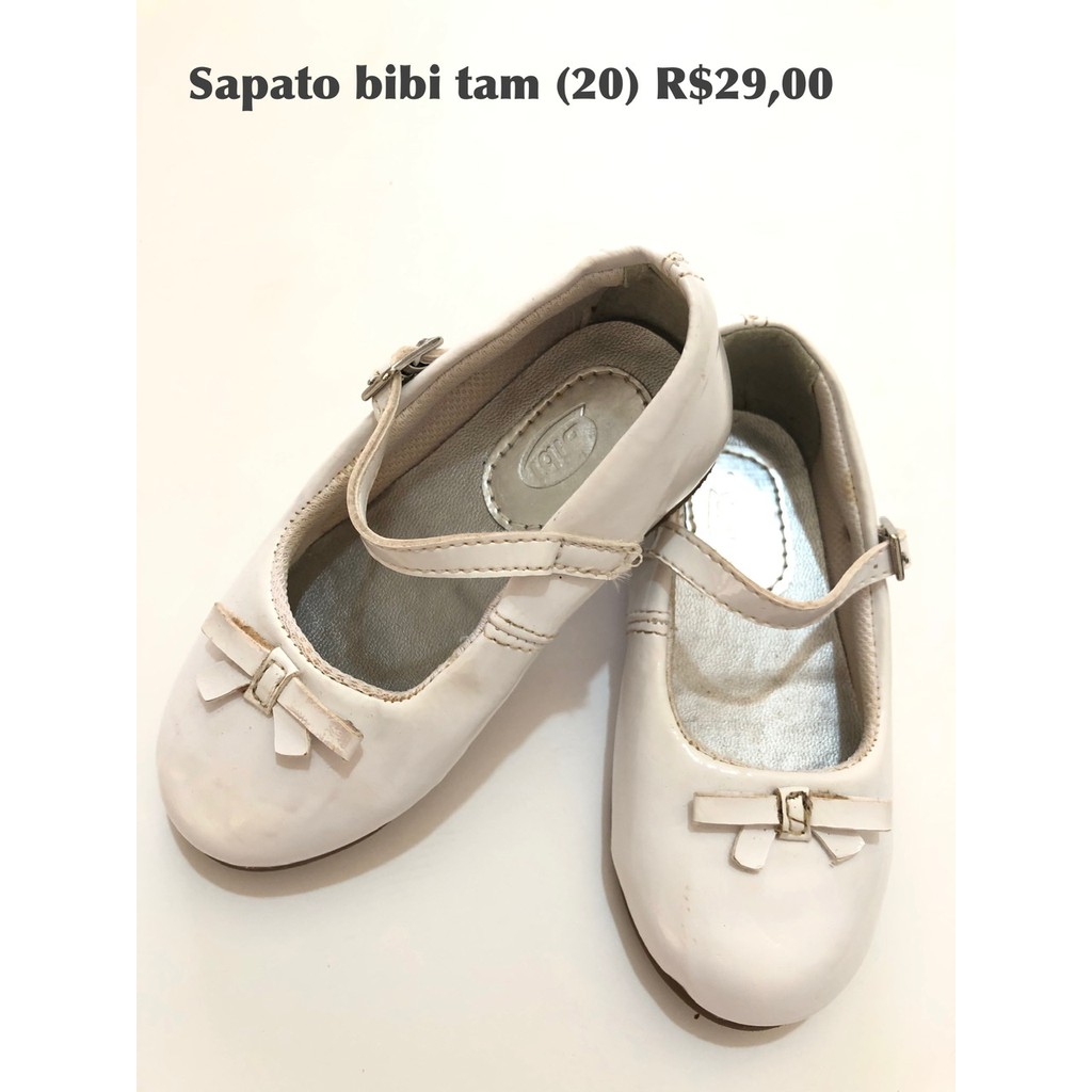 Sapato best sale bibi branco