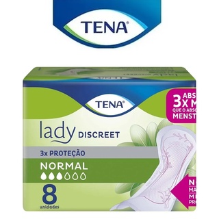 Absorvente para Incontinência Urinária Tena Lady Discreet Normal 8