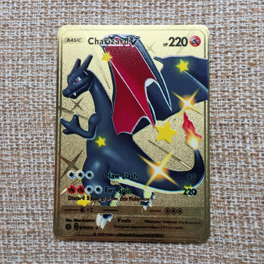 Carta Pokemon Metal Charizard Vmax Shiny - Colecionador