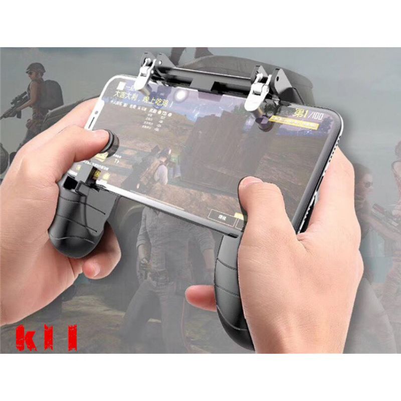 Game Pad W11 Controle com Gatilho L1r1 Analógico Para Celular Jogo