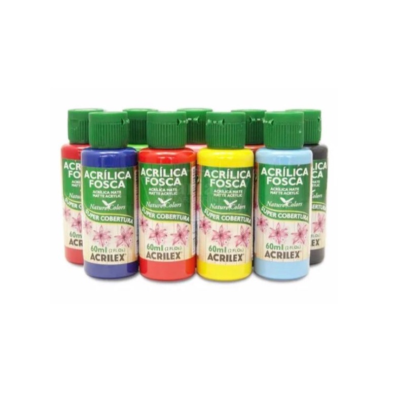 Tinta Acrílica Fosca 60ml - Escolha a Cor - Acrilex - Lista 2