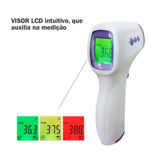 Termômetro digital infravermelho pistola sem contato medição do corpo mede temperatura Para Bebe Adulto