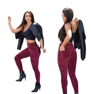 Calça Legging De Veludo Cotelê Com Bolso Skinny - Estigma - Calça Legging -  Magazine Luiza