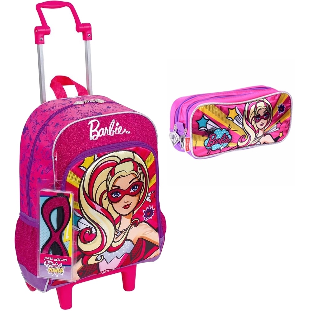 Mochila Barbie Princesa Pop Star Rodinhas Tam G Sestini