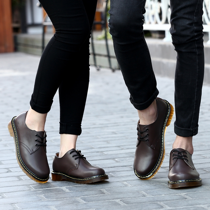 Dr. Martens 1461 Gibson Oxford Sapato 3 Furos Sapatos De Couro