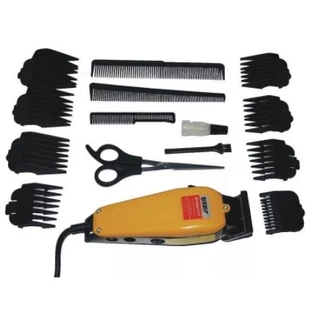Máquina De Corta Cabelo Linha Profissional 110v/220v Qirui QR-089 Amarela