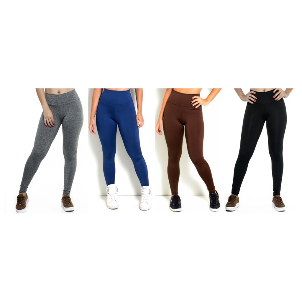 Calça Legging termica flanelada peluciada aveludada