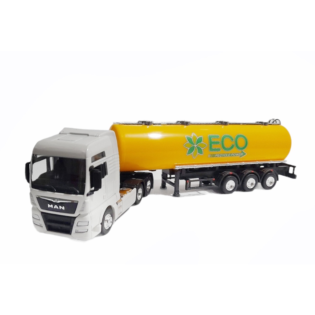 Miniatura Caminhão Man Tgx Tanque Combustível Metal Carreta