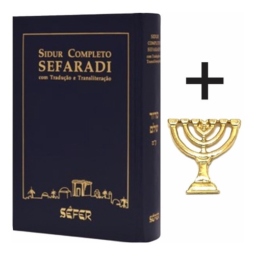 Sidur Completo Sefaradi Com Transliteração + Bottom Judaico | Shopee Brasil